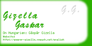 gizella gaspar business card